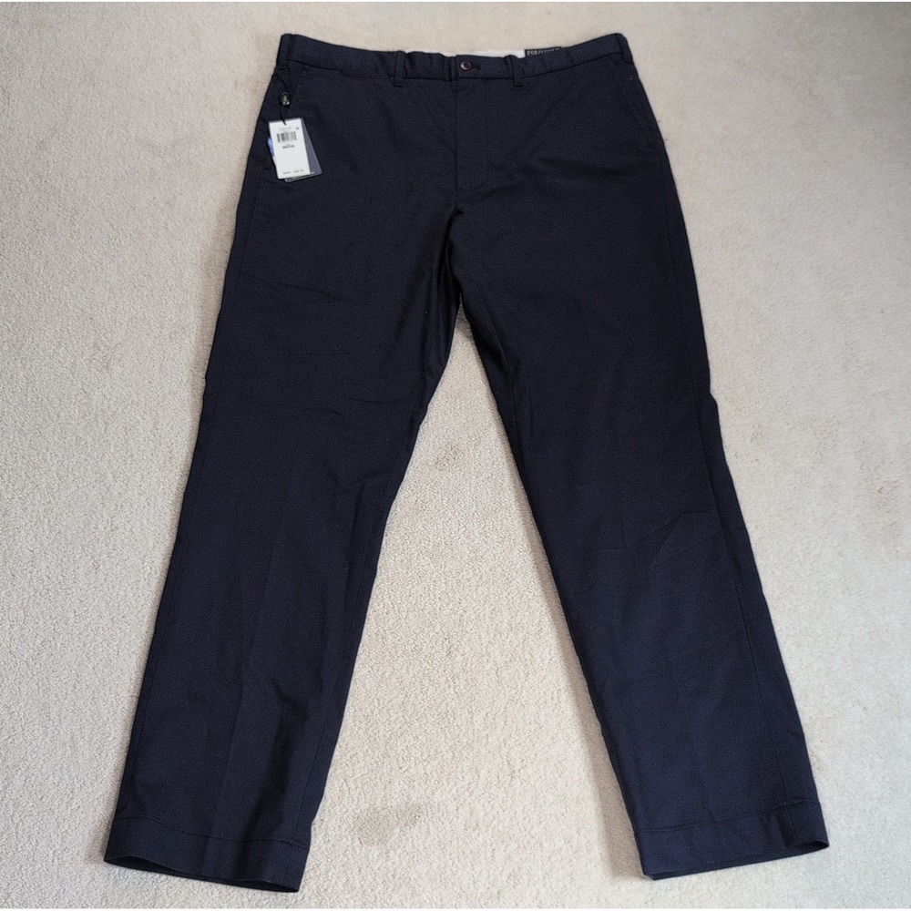Polo Ralph Lauren Golf Tailored Fit Pants Mens 36x32 Navy Blue Stretch